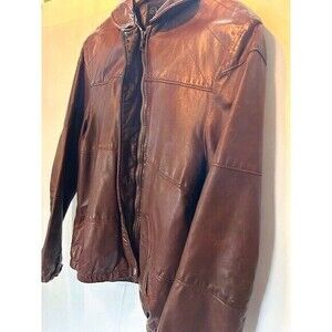 Garfin Leather Boston Mass. Vintage Women's Front-Zip Jacket Size 12